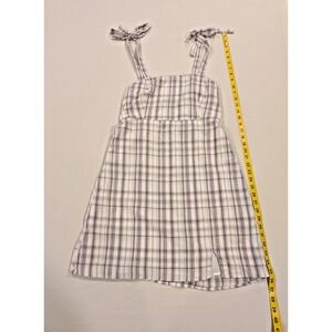 Hollister Women's Sundress Medium Plaid Tie Strap Smocked Back Summer Casual